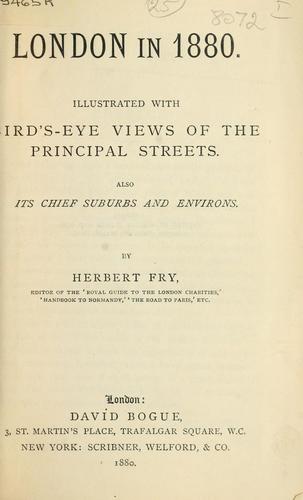 Cover for London in 1880
