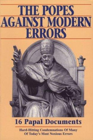 Cover for The Popes Against Modern Errors