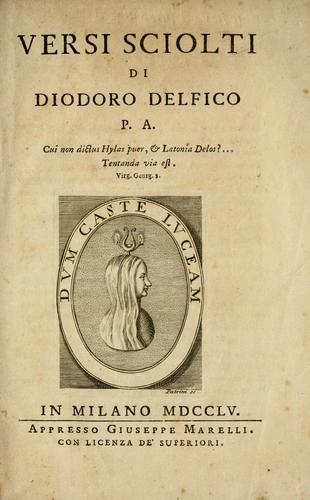 Cover for Versi sciolti