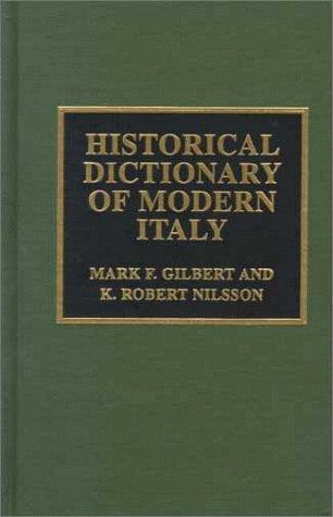 Cover for Historical dictionary of modern Italy