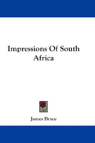 Cover for Impressions Of South Africa