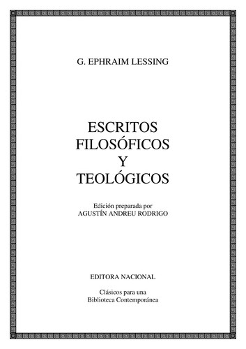 Cover for Escritos filoso ficos y teolo gicos
