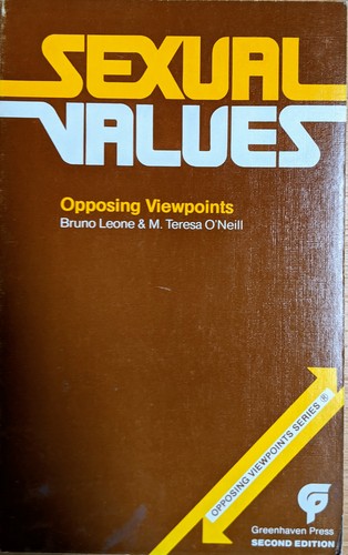 Cover for Sexual Values Opposing Viewpoints