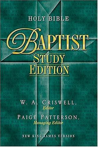 Cover for Holy Bible - Baptist Study Edition Celebrate Your Heritage