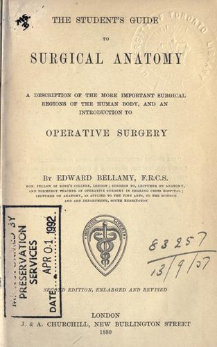 Cover for The student's guide to surgical anatomy