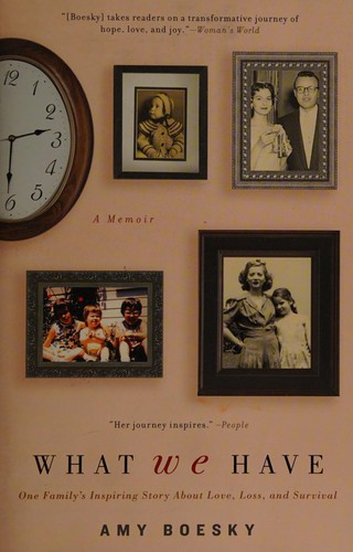 Cover for What we have