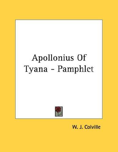 Cover for Apollonius Of Tyana - Pamphlet