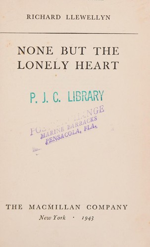 Cover for None But the Lonely Heart