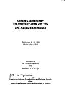 Cover for Science and Security