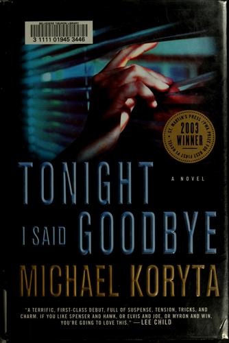 Cover for Tonight I said goodbye