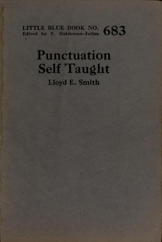 Cover for Punctuation self taught
