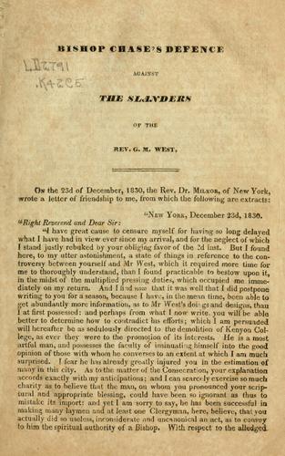 Cover for Defence of Kenyon College