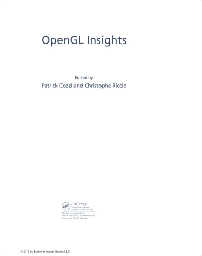 Cover for OpenGL insights