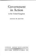 Cover for Government in action in the United Kingdom