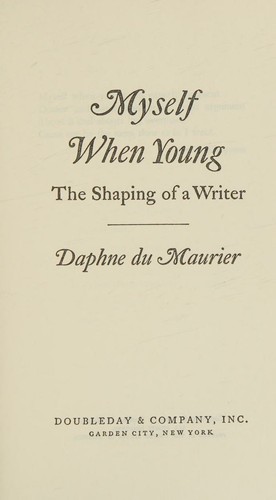 Cover for Myself when young