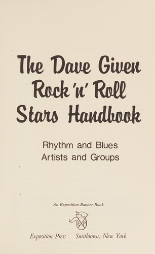 Cover for The Dave Given rock'n'roll stars handbook