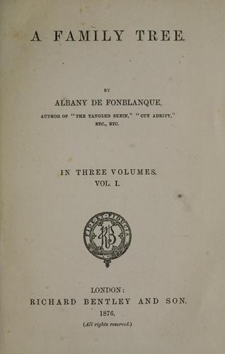 Cover for A family tree