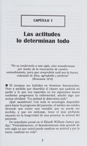 Cover for Cambie sus actitudes, cambie su vida