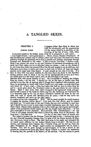 Cover for A Tangled Skein