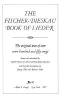 Cover for The Fischer-Dieskau book of lieder