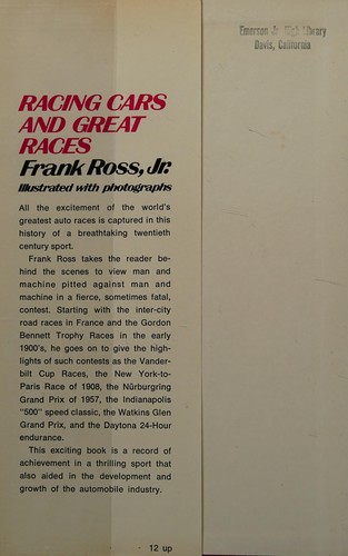 Cover for Racing cars and great races