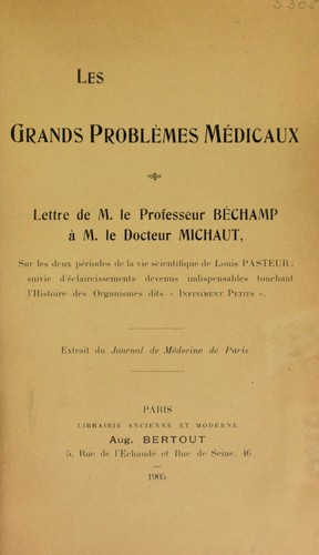 Cover for Les grands probl©·mes m©♭dicaux