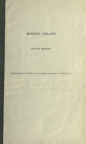 Cover for Modern Poland
