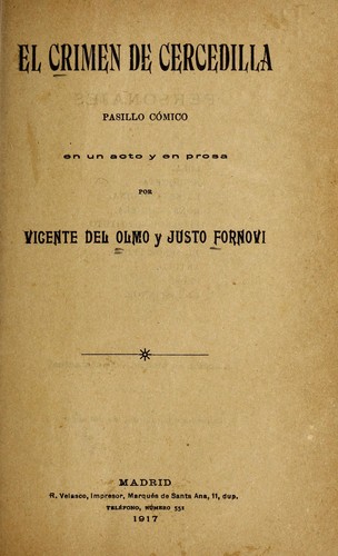 Cover for El crimen de Cercedilla
