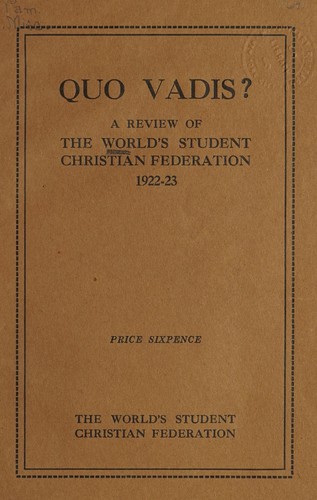 Cover for Quo Vadis?