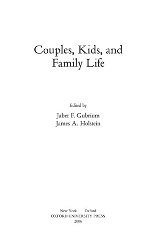 Cover for Couples, kids, and family life