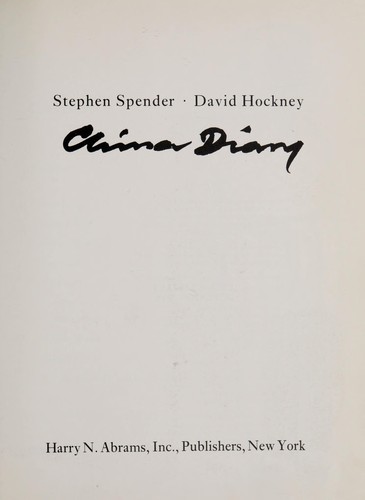 Cover for China diary