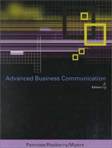 Cover for Advanced business communication