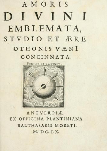 Cover for Amoris divini emblemata
