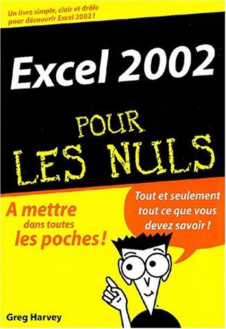 Cover for Excel 2002 poche pour les nuls