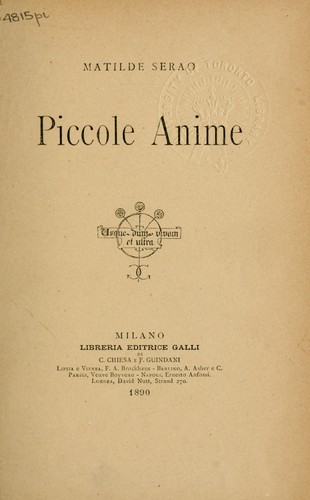 Cover for Piccole Anime