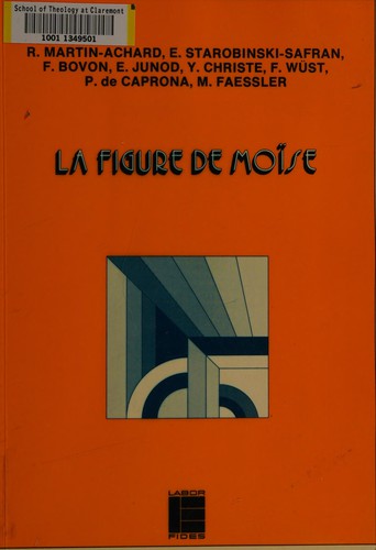 Cover for La Figure de Moïse
