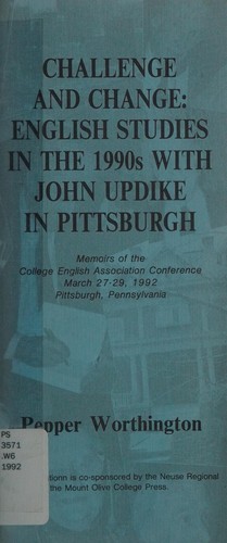 Cover for Challenge and change: English studies in the 1990s with John Updike in Pittsburgh 