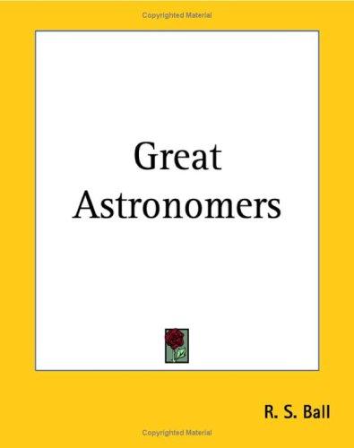 Cover for Great Astronomers