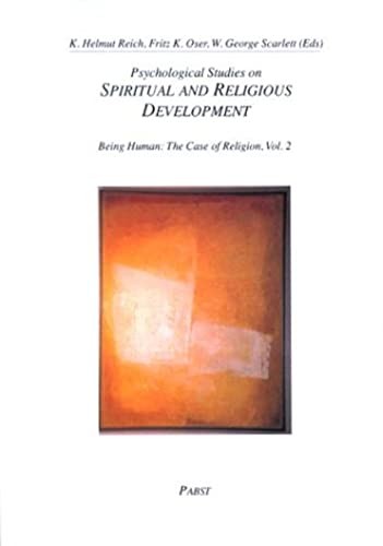 Cover for Psychological studies on spiritual and religious development