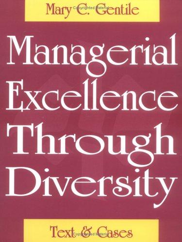 Cover for Managerial Excellence Through Diversity