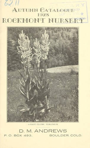 Cover for Autumn catalogue