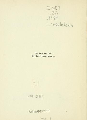 Cover for Abe Lincoln and Nancy Hanks
