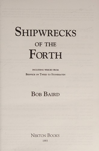 Cover for Shipwrecks of the Forth