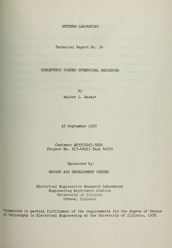 Cover for Dielectric coated spheroidal radiators