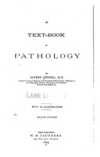 Cover for A text-book of pathology