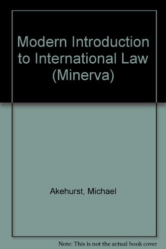 Cover for A modern introduction to international law