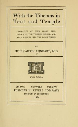 Cover for With the Tibetans in tent and temple