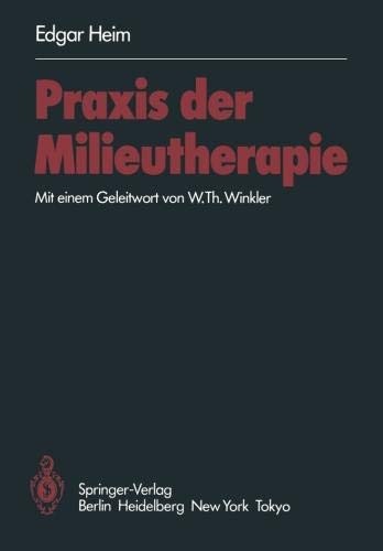 Cover for Praxis der Milieutherapie (German Edition)