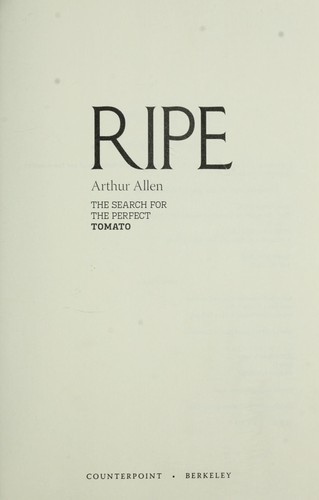 Cover for Ripe