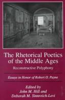 Cover for The Rhetorical poetics of the Middle Ages